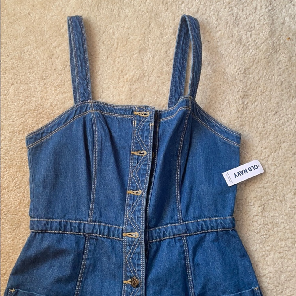 Old Navy denim button dress